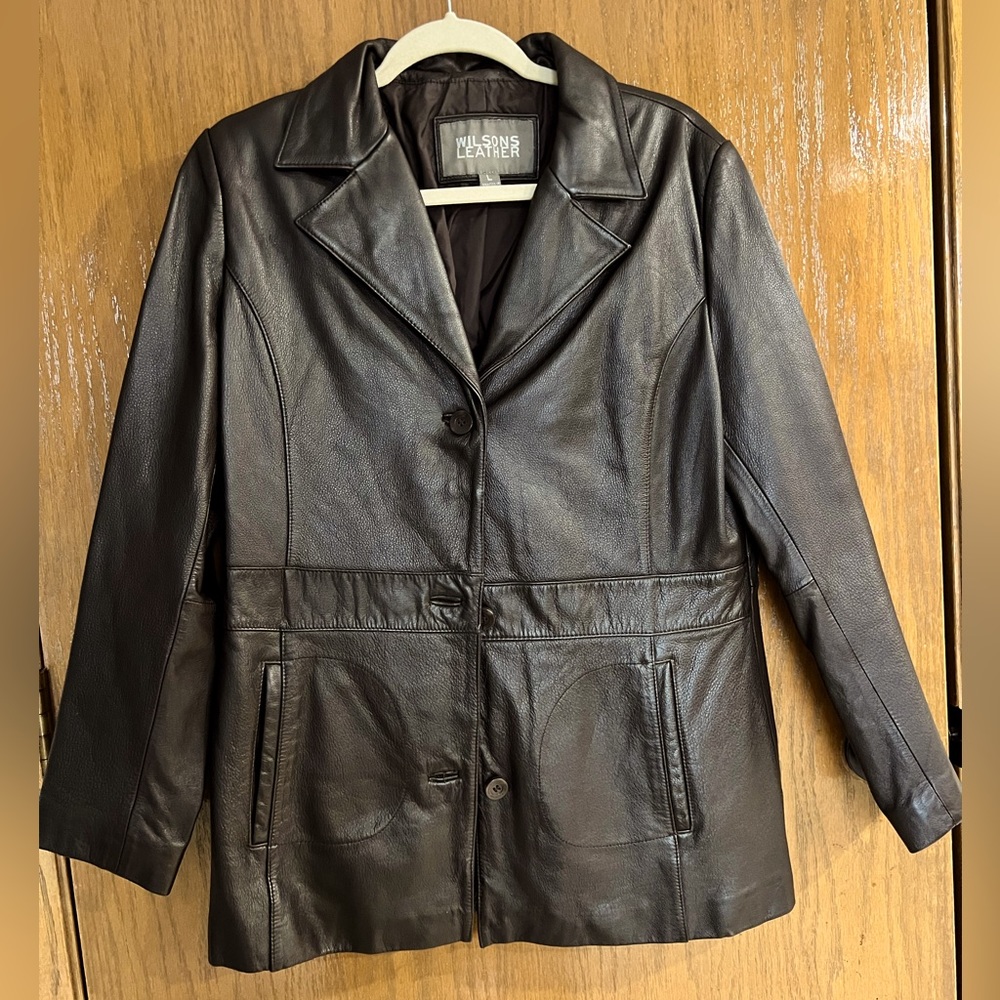 Leather jacket Women Large